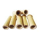 10cm bamboo stakes bamboo poles wood slices for home decoration, 500g/mesh bag