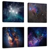 4 pieces / set Outer space star wall hanging painting canvas printing art canvas for painting,art painting canvas