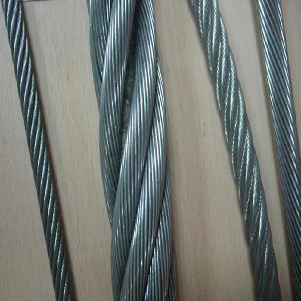 galvanized stay wire ASTM A 475 class B stay wire cable de acero 3/8 para retenda ,diametro 1/4, 5/16
