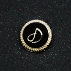 Eco-Friendly Buttons for Button Custom Made Shank Metal Buttons Black Enamel Sewing Metal Button for Jacket
