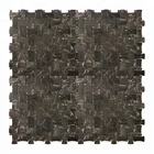Water Jet Dog Bone Shaped China Dark Emperador Marble Mosaic tile