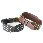 Fashionable Sparkly Crystal Diamonds Bling Bling Studded Decorative Leather Dog Collar