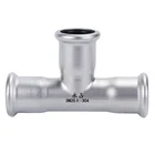 Factory price polished sanitary stainless steel equal tee pipe fittings