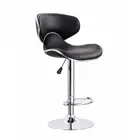 Wholesale best hot-selling modern cheap high swivel adjustable PU leather and fabric kitchen bar chair