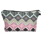 Qetesh Free Sample Organic Material Custom Sublimation Printing Zipper Cosmetic Make Up Bag