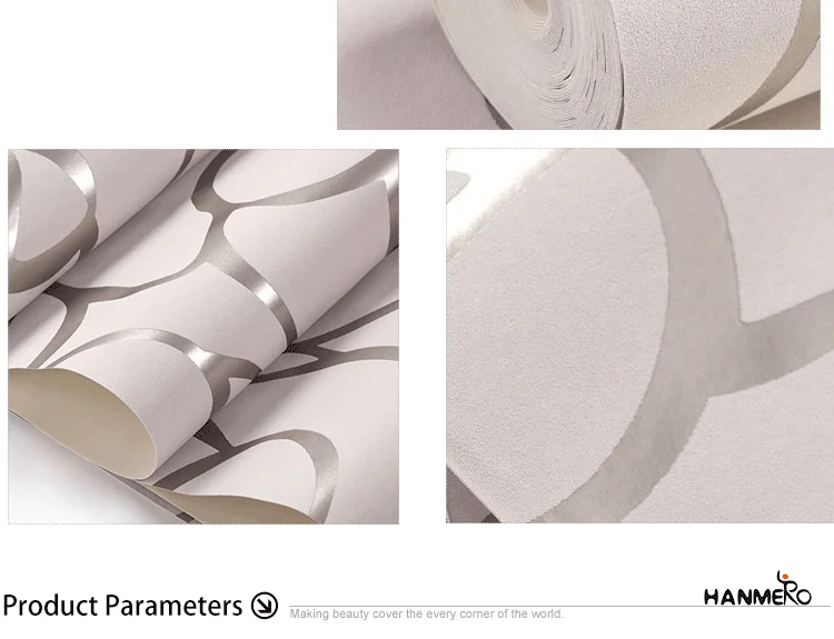 Embossed Modern Tv Background heavy vinyl wallpaper for home decoration