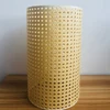 High quality hotel manufacture handmade bamboo Cylindrical shade rustic led rattan lamp light shade made of paper