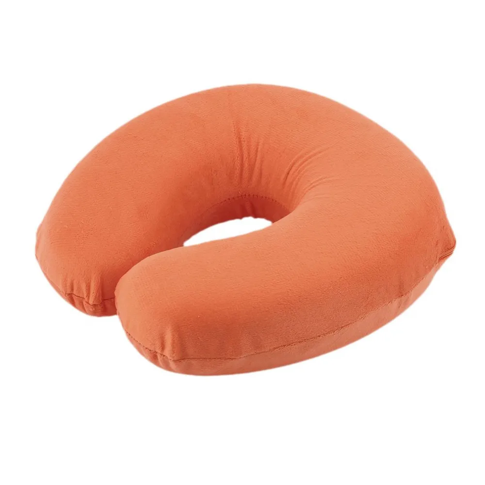 2016 Hot Sale 1Pcs Travel Pillow Portable Neck Pillow U Shape Neck Cushion Flocking Pillow Support Flight Travel Accessory
