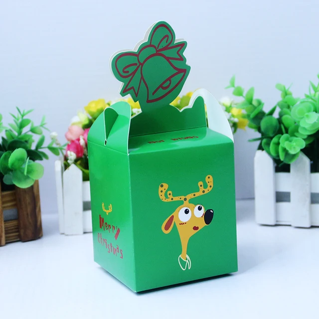 green candy/apple gift paper box christmas apple packaging box