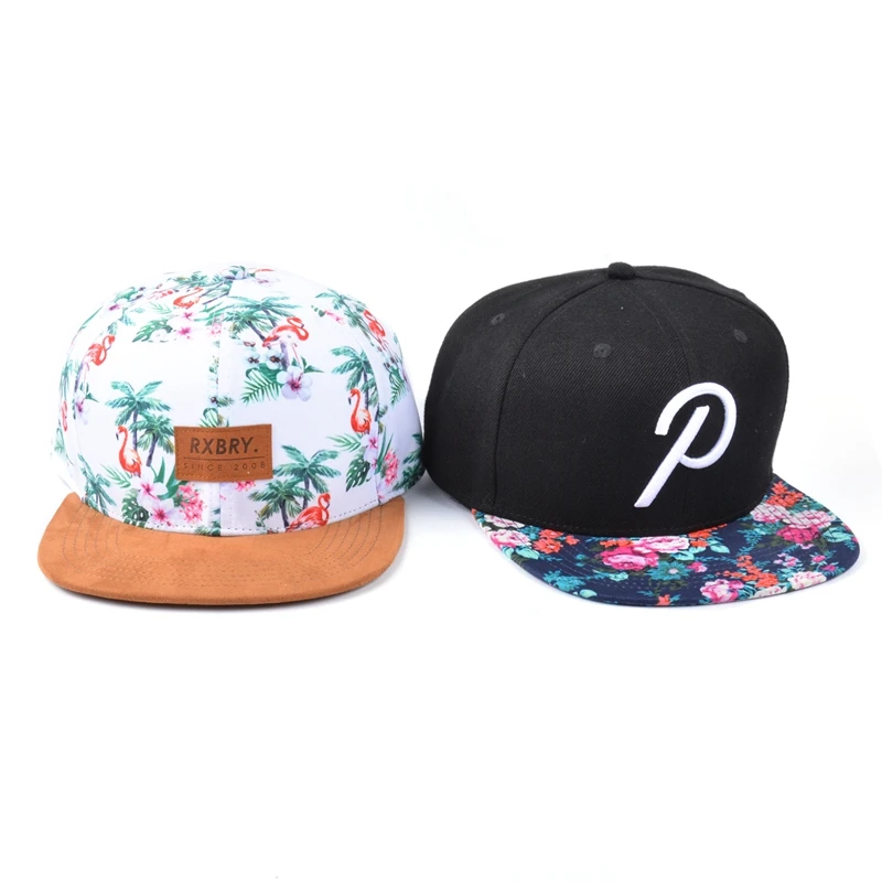 floral strapback hat