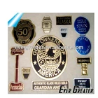 Customized gold foil label adhesive foil stickers Foil Embossed Sticker - Labels