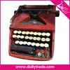 handmade red antique manual resin typewriter model