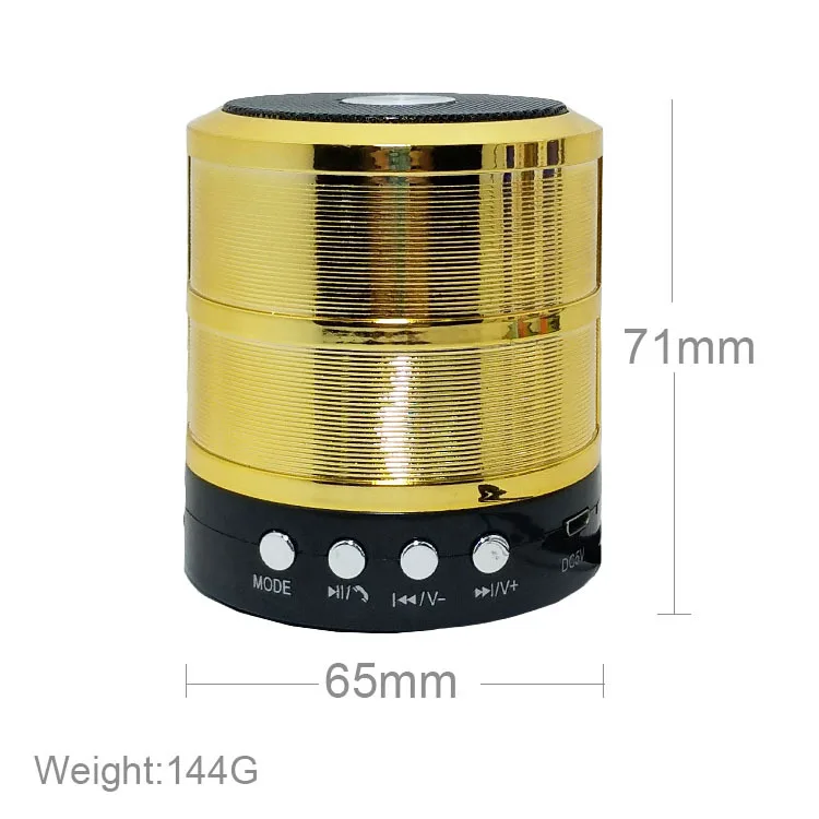 ws-887 mega bass mini wireless speaker for mobile phone - ANKUX.COM