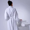 New Velvet Bathrobe Set Luxury White Hotel Bath Robe