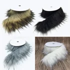 For Hood Pashmina Shawl Cashmere Cape And Strips Fox Raccoon Faux Fabric Fur Trim