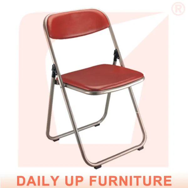 Used Metal Folding Chairs Office Reception Chair Comfortable Pu
