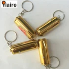Golden led can projector keychain with custom made logo