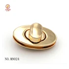 Custom fashion metal bag twist lock fasteners