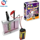 Electrolysis in color--science experiment toys for kids