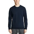Wholesale custom top stitching men 100% cotton crewneck blank sweatshirt