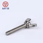 Screws Butterfly Best Selling Stainless Steel Copper Brass Aluminum Special Head Wing Screws / Butterfly Screws