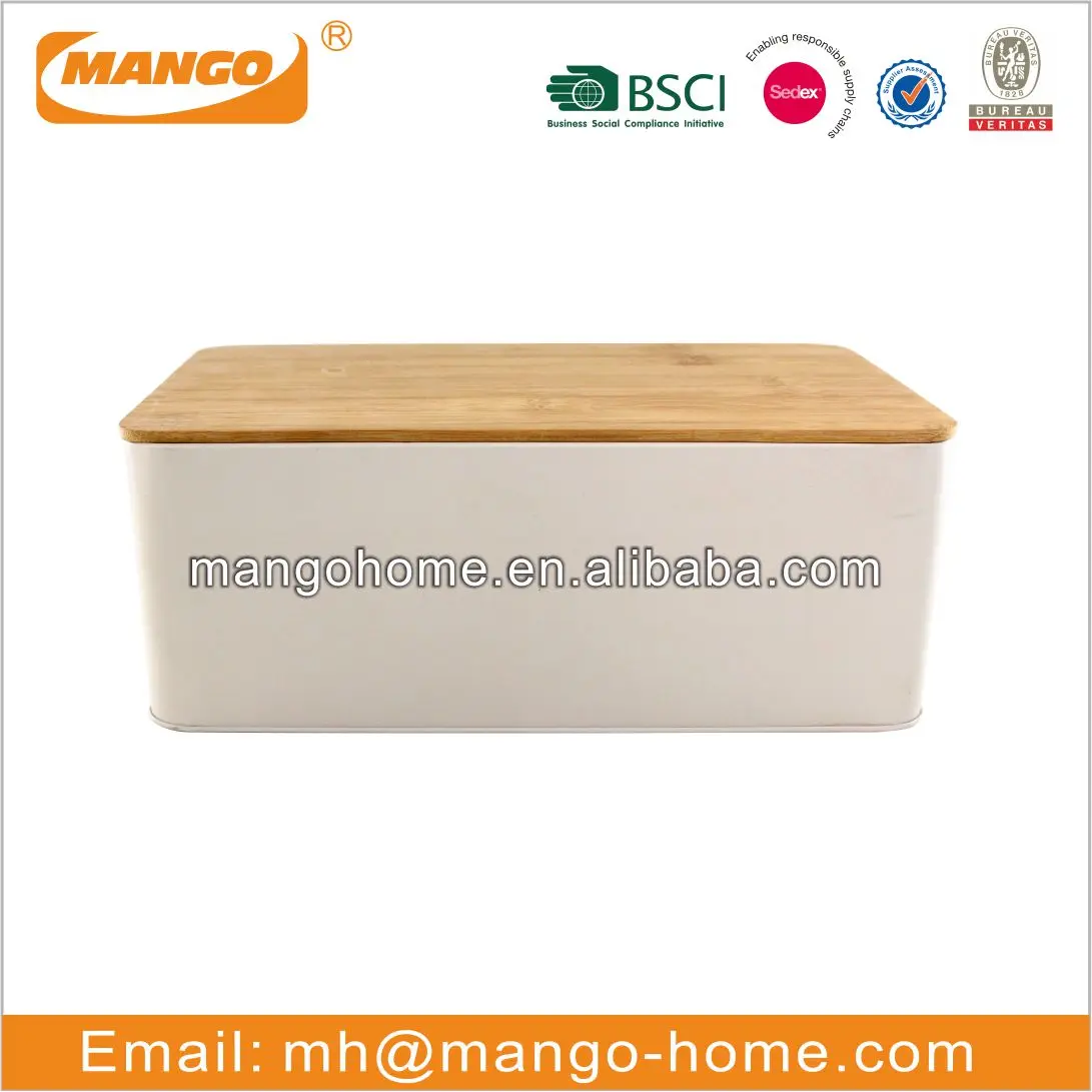 hot sale storage food container / kitchen bamboo bread box bin