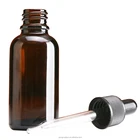 Round 1oz 30ml amber colored essential oil bottle glass for massage oil