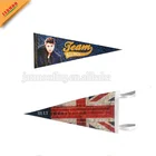 Multi Material Custom Logo Printed Felt Pennant Banner Felt Flag