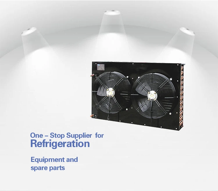 condenser and evaporator for condensing unit