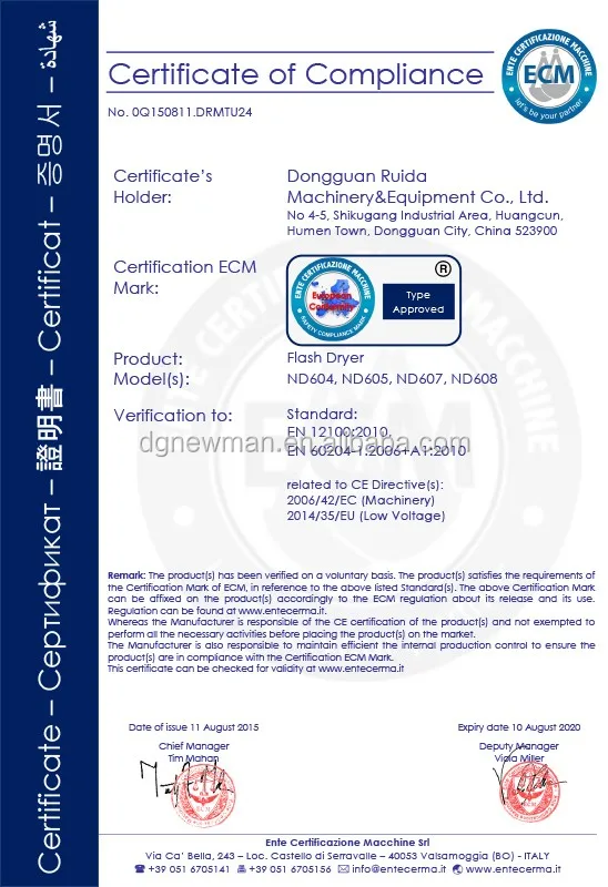 CE Certification 