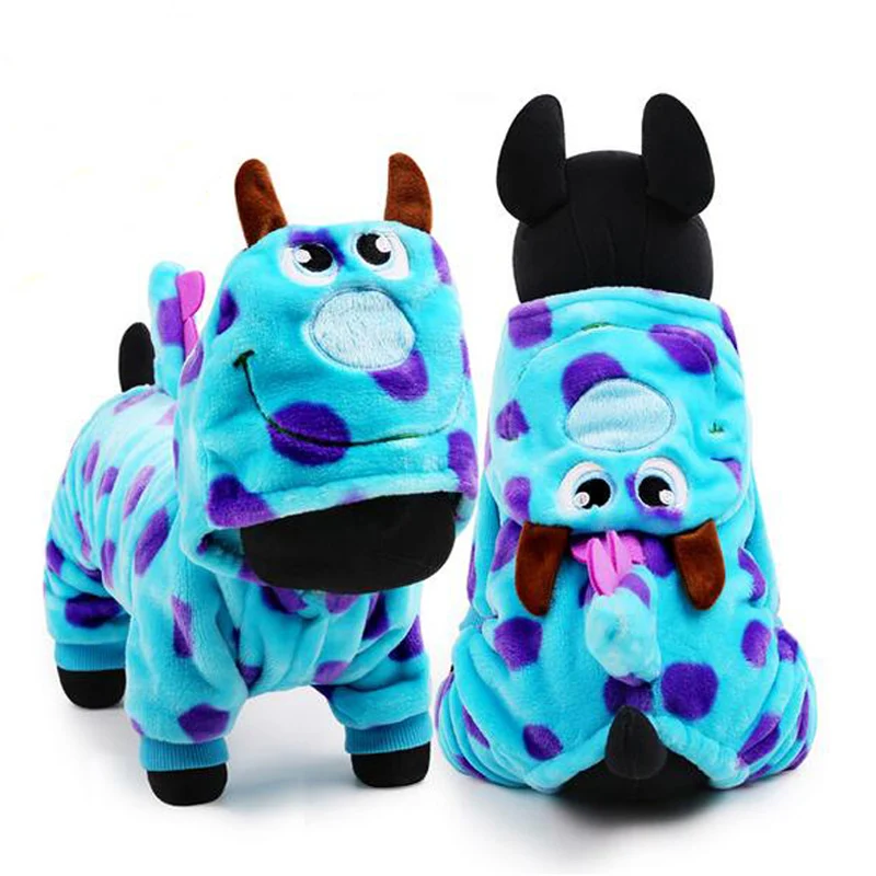 2016 Novelty Warm Fleece Pet Dog Clothes Cartoon Bubble Dargon Dog Coat Hoodie 1 Color Size XXS-L Dog Costume For Chihuahua (5)