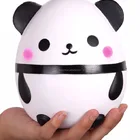 ジャンボかわいいパンダかわいいクリーム香りsquishies非常に遅い上昇子供おもちゃ人形ギフト楽しいコレクションストレスリリーフのおもちゃホップ小道具、