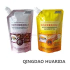 High quality 4 layers Nylon Spout Bag /Stand Up Spout Pouch for Fruit juice packing