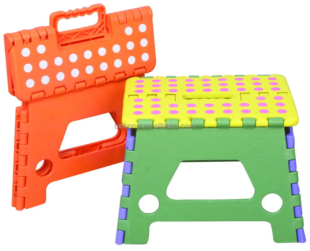 Cheap 22 cm 10 inch antiskid plastic folding stool