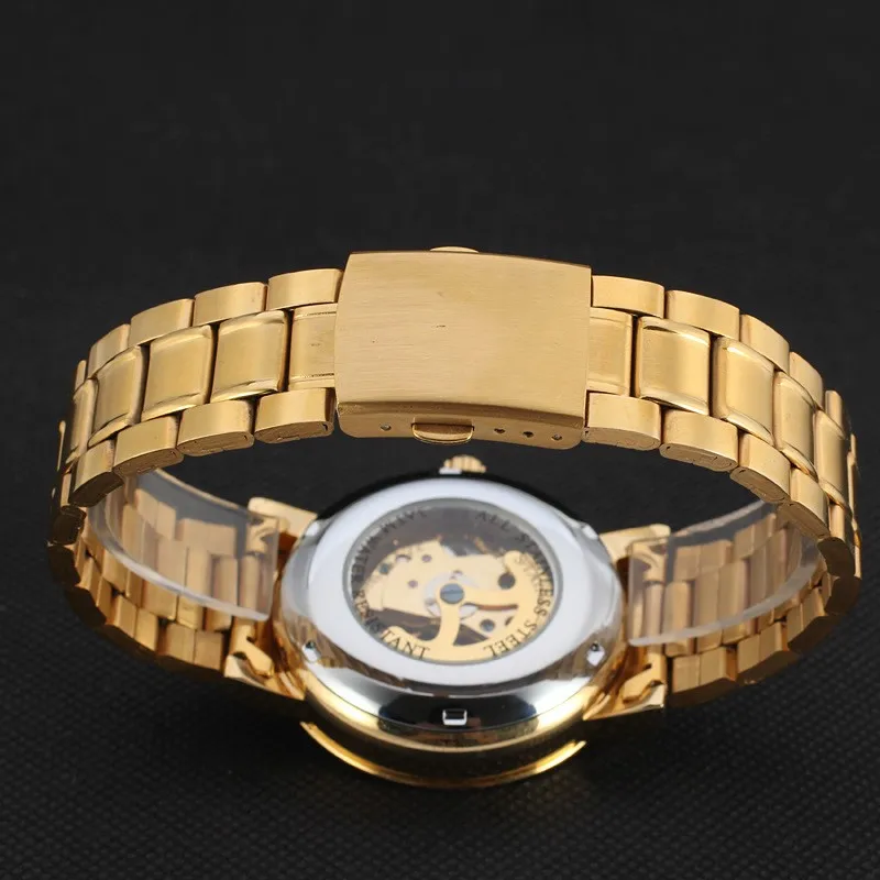 New Silver Watches Luury Brand Men's Fashion Automatic Embossed Skeleton Man Mechanical Watches relogio masculino Relojes