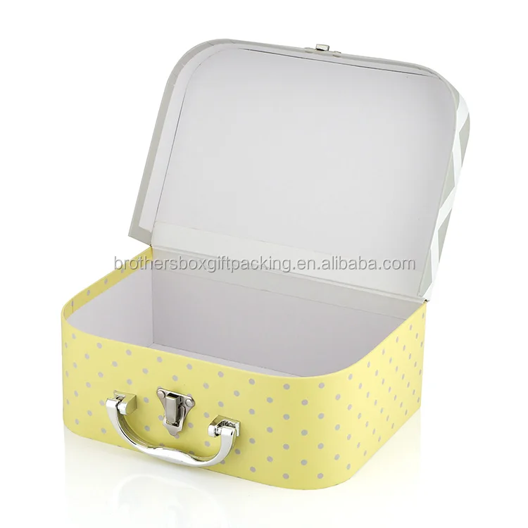 suitcase shape gift box cardboard kids mini paper