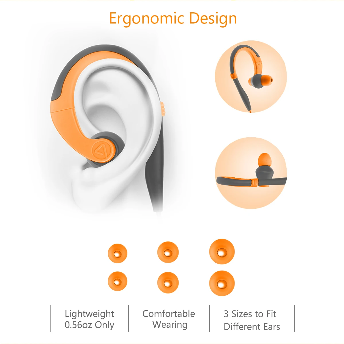 Pisen Ear-hook Sports Earphones Noise Cancelling R100 - ANKUX.COM