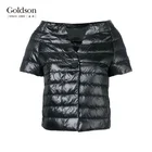 High Quality Shiny Short Sleeve Duck Down Jacket For Women
