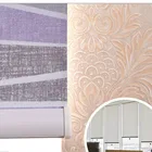 Ready-made custom double layer sheer interior roller blind
