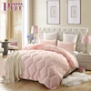 China Cheap Quilted Polyester Filling Colorful Comforters Pink Quilts