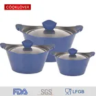 2018 dongyang wholesale cooklover 6pcs die casting aluminum non stick marble coating casserole Cookware Set
