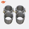 High Efficient 316l coil spiral heat exchanger double coil heat exchanger stainless steel of cooling system