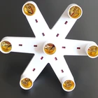 Novelty led light bulb splitter socket adapter e27 lamp socket