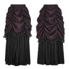 Q-332 PUNKRAVE hot lace Gothic halloween skirt women bubble halloween skirt