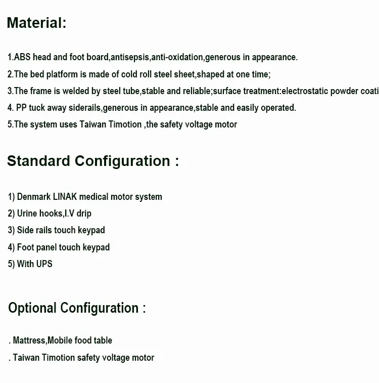 hospital bed manual