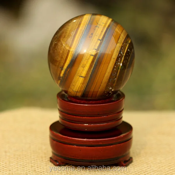 high quality natural gemstone crystal ball price tiger eye stone