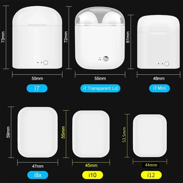 2019 New Touch BT5.0 Mini TWS i12 Earphone Sports True Wireless Touch Earbuds Binaural Call Auto Paring Earphones - ANKUX.COM