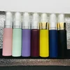 Wholesale travel use empty portable refill moulded glass vials 10ml color painted frosted glass spray bottle