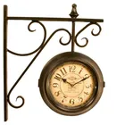European style bronze hanging outdoor garden clock