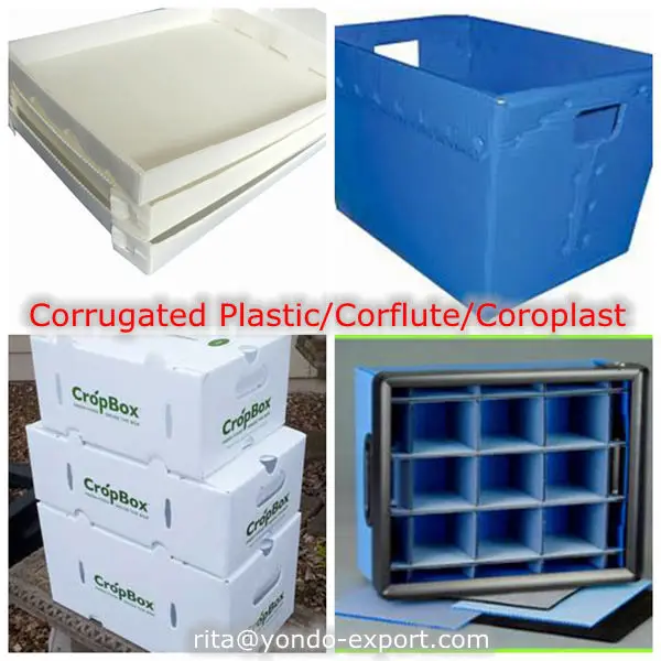corrugated plastic boxes / totes / bins / trays